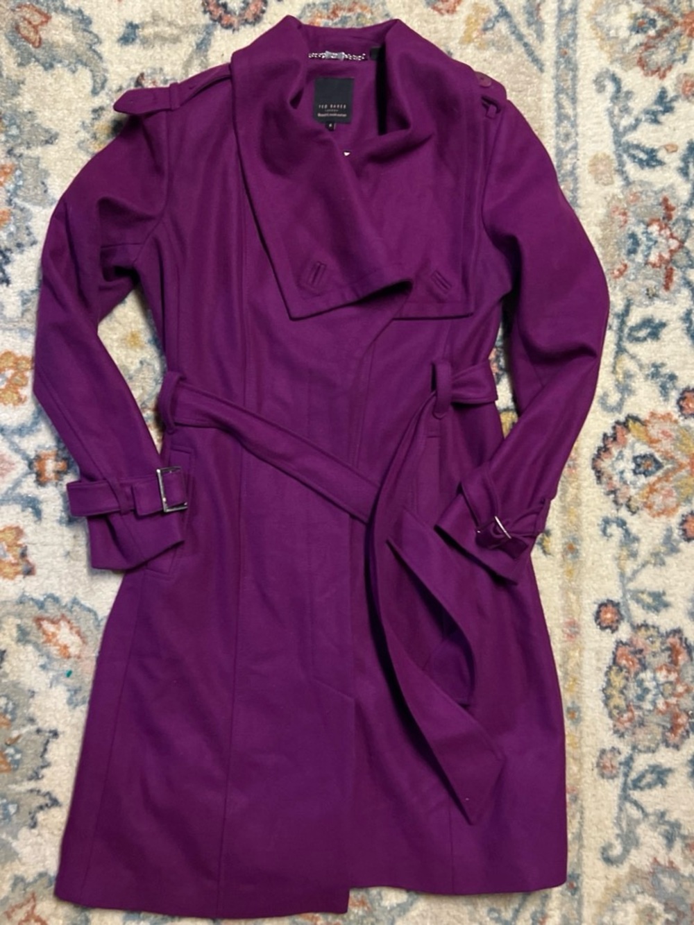 Ted Baker Women's Plum Purple Trench Coat